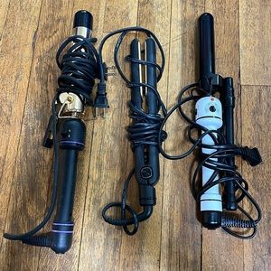 Lot 3 infra shine strengthener HOT TOOLS CURLING IRON AND STYLER STRAIGHTENER.